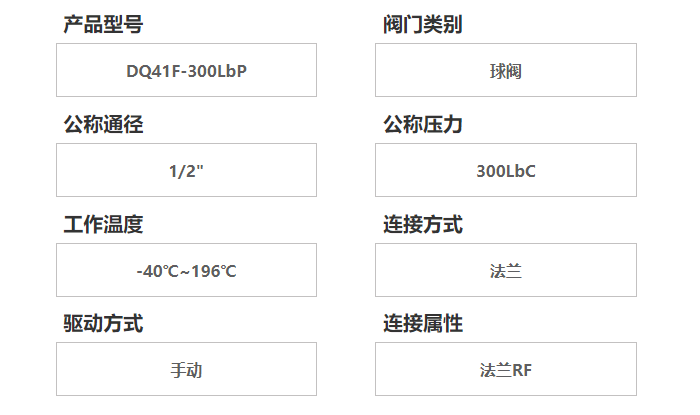 低溫不銹鋼球閥DQ41F參數(shù)